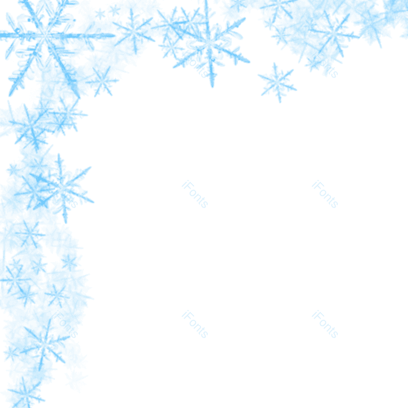 清新图片,蓝色元素,简约PNG,雪花免抠素材